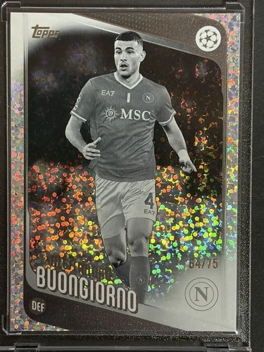 Alessandro Buongiorno 2025 Topps UEFA Flagship Edition Black & White /75