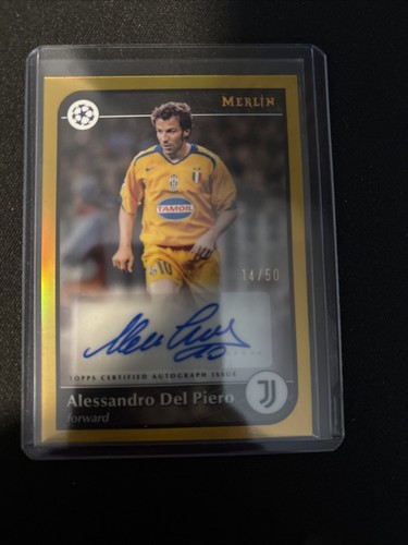 Alessandro Del Piero 2024 Topps Merlin Chrome Gold /50