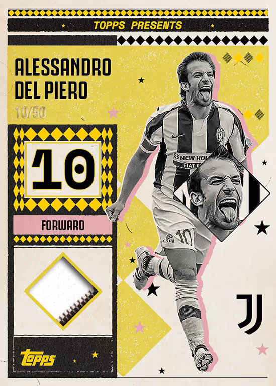 Alessandro Del Piero 2024 Topps Inception UEFA Club Competitions