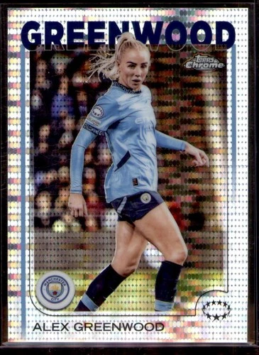Alex Greenwood 2024 Topps Chrome Champions League Pulsar Refractor