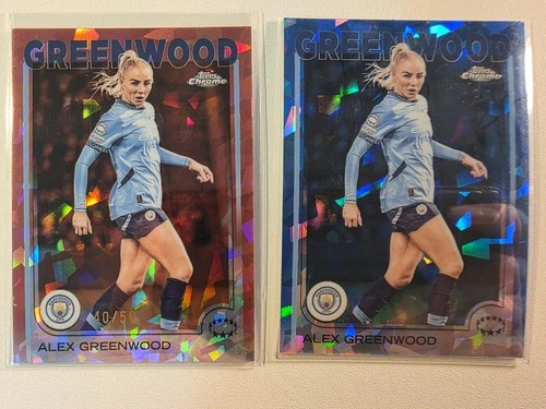 Alex Greenwood 2024 Topps Chrome Cracked Ice /50