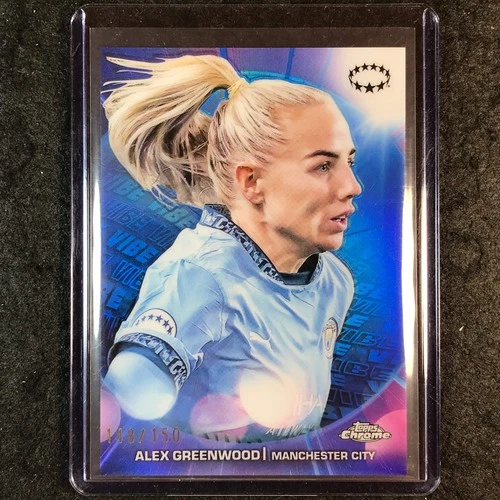 Alex Greenwood 2024 Topps Chrome Vibe Blue /150