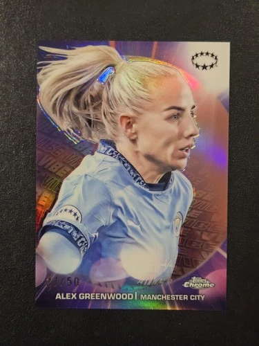 Alex Greenwood 2024 Topps Cromo UEFA Mujer UCL Oro (Gold Refractor) /50