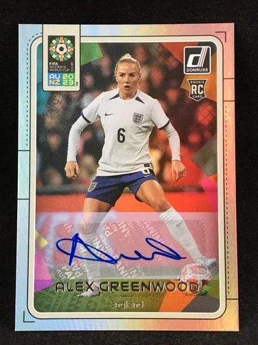 Alex Greenwood 2023 Panini Donruss FIFA Womens World Cup Silver Letter