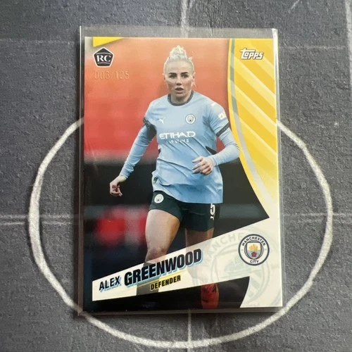 Alex Greenwood 2024 Topps Manchester City Blue Moon /125