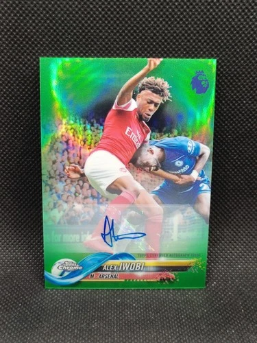 Alex Iwobi 2019 Topps Chrome Green Refractor /99