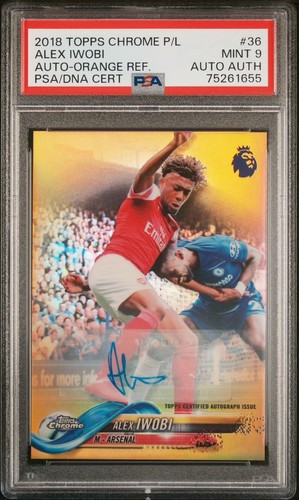 Alex Iwobi 2018 Topps Chrome Orange /25