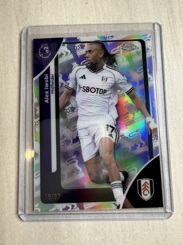 Alex Iwobi 2026 Topps Chrome Premier League Logofractor /92