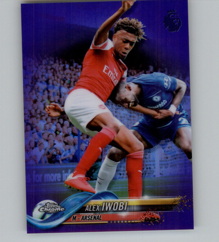 Alex Iwobi 2018 Topps Chrome Purple Refractor /250