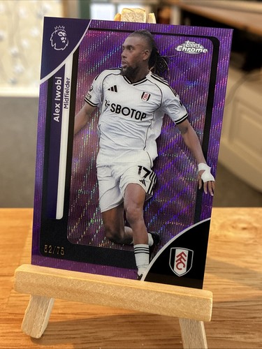 Alex Iwobi 2026 Topps Chrome Purple Wave /75