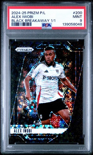 Alex Iwobi 2024 Panini Prizm Black Breakaway 1/1