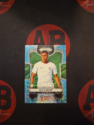 Alex Iwobi 2018 Panini Prizm Blue Lazer /125
