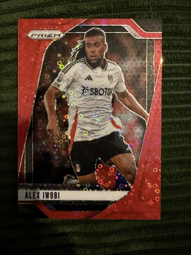 Alex Iwobi 2024 Panini Prizm Premier League Rosso /49