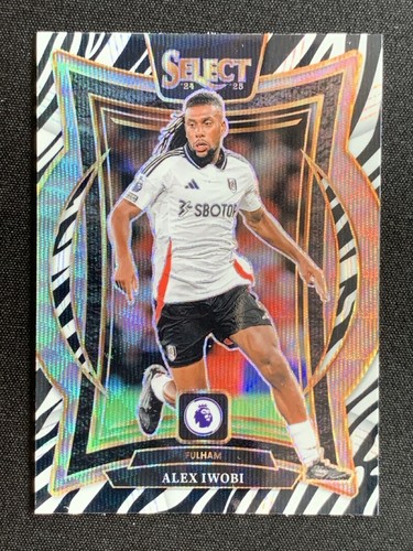 Alex Iwobi 2024 Panini Select Zebra Prizm #24