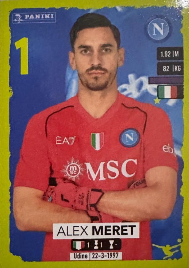 Alex Meret 2023 Panini Calciatori Stickers
