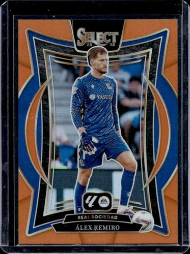 Alex Remiro 2024 Panini Select La Liga Naranja Prizm Terraza /49