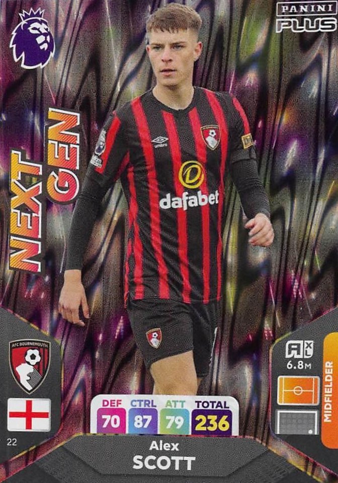 Alex Scott 2024 Panini Adrenalyn XL Premier League Plus