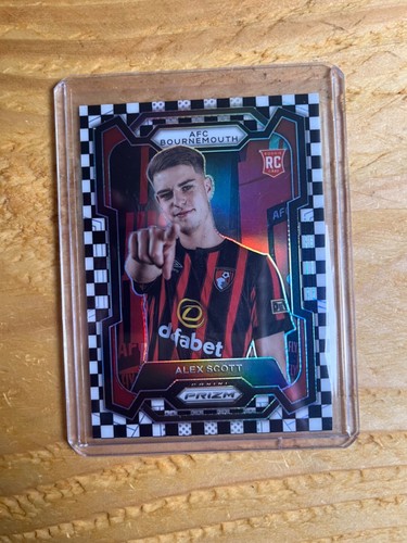 Alex Scott 2023 Panini Prizm Premier League Black White Checkerboard