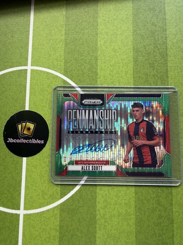 Alex Scott 2024 Panini Prizm Premier League Green Pulsar