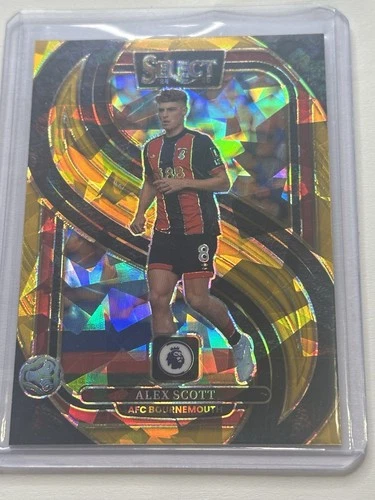 Alex Scott 2024 Panini Select Gold Cracked Ice /10