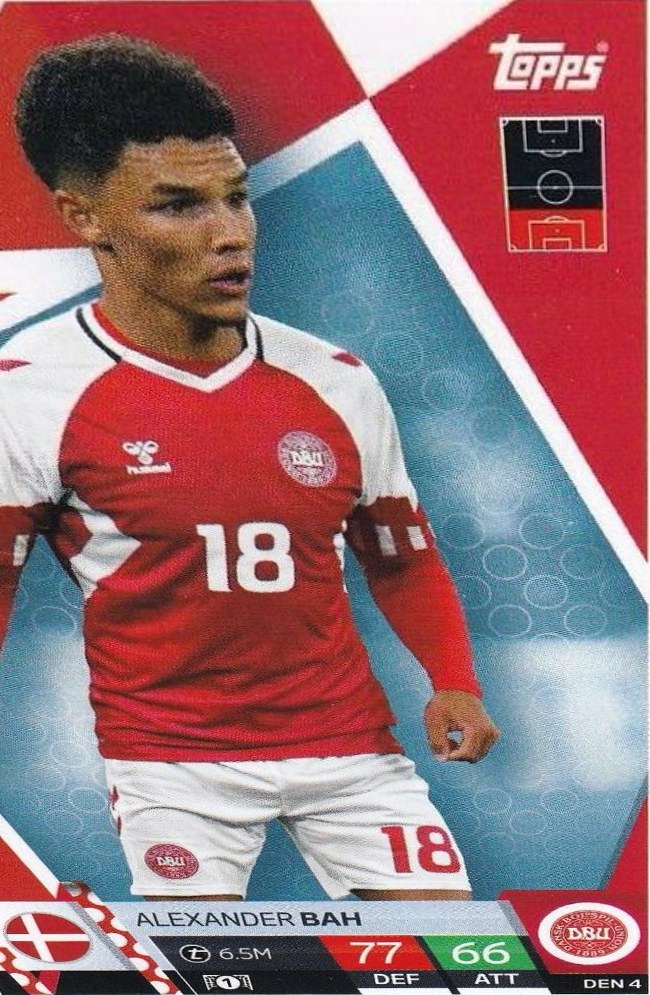 Alexander Bah 2024 Topps Match Attax UEFA EURO