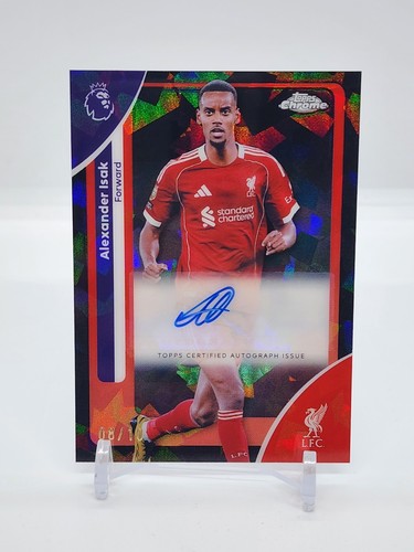 Alexander Isak 2026 Topps Cromo Zaffiro Nero /10
