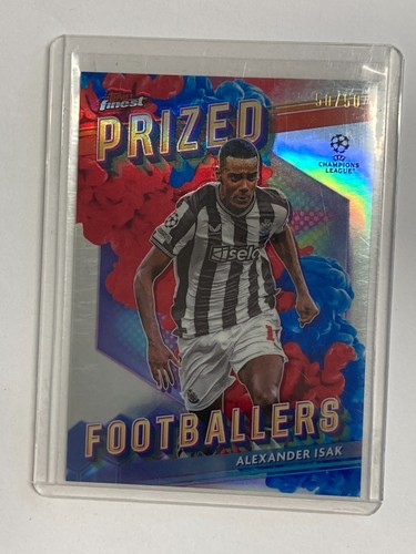 Alexander Isak 2024 Topps Finest Blue/Red /50