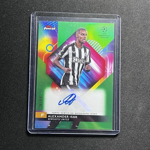 Alexander Isak 2023 Topps Finest Green Refractor /99