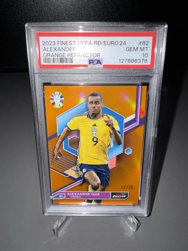 Alexander Isak 2023 Panini Finest UEFA Orange /25