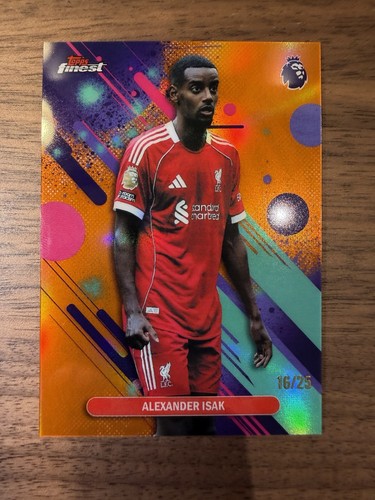Alexander Isak 2026 Topps Premier League Finest Orange /25