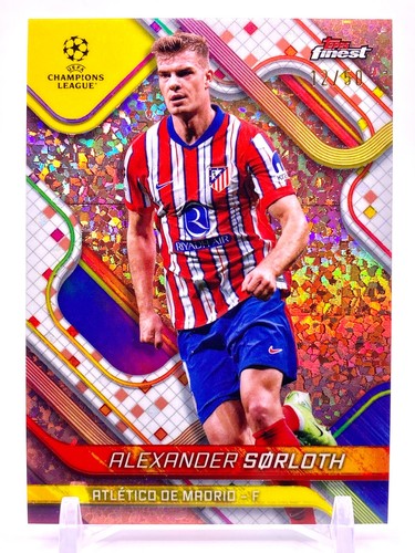 Alexander Sørloth 2024 Topps Finest Rose Gold /50