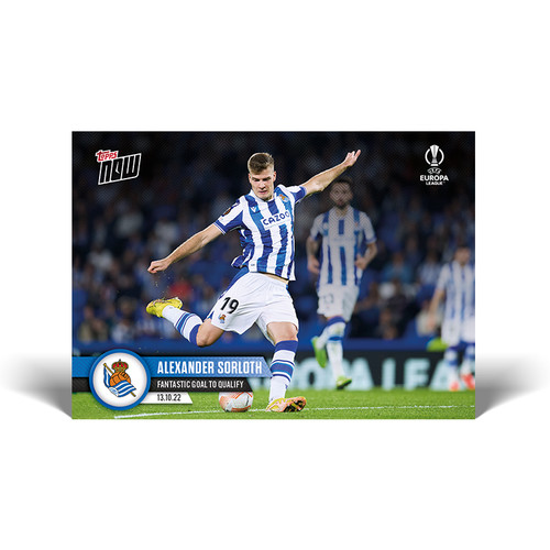Alexander Sørloth 2022 Topps Now UEL 016