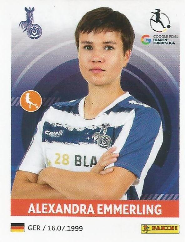 Alexandra Emmerling 2023 Panini Frauen Bundesliga Stickers