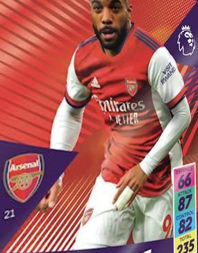 Alexandre Lacazette 2021 Panini Adrenalyn XL Premier League