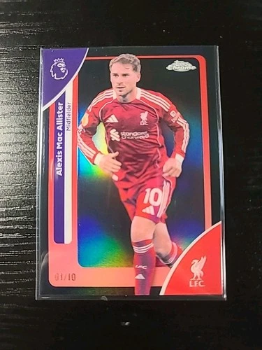 Alexis Mac Allister 2025 Topps Chrome Black Refractor /10