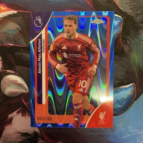 Alexis Mac Allister 2025 Topps Chrome Blue Raywave /150