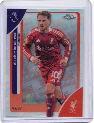 Alexis Mac Allister 2026 Topps Chrome EPL RetroFractor /92