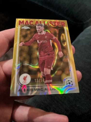 Alexis Mac Allister 2024 Topps Chrome Gold Refractor /50
