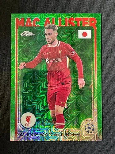 Alexis Mac Allister 2024 Topps Chrome Green Mojo Japan 24/99