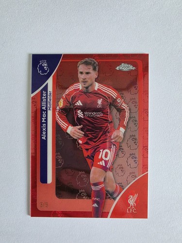 Alexis Mac Allister 2025 Topps Chrome Logofractor Red 5/5