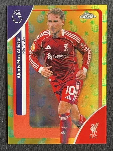Alexis Mac Allister 2025 Topps Chrome Pineapple Refractor #115