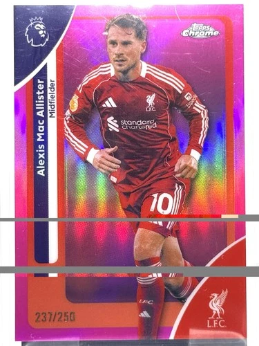 Alexis Mac Allister 2026 Topps Chrome Pink Refractor /250