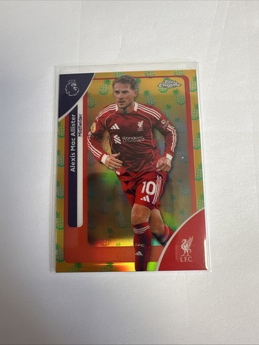 Alexis Mac Allister 2026 Topps Chrome Premier League Pineapple Refractor