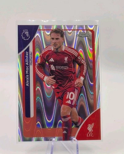 Alexis Mac Allister 2026 Topps Chrome Premier League Wave Refractor