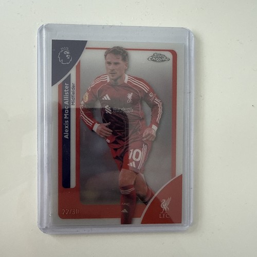 Alexis Mac Allister 2026 Topps Chrome Premier League White Refractor /30