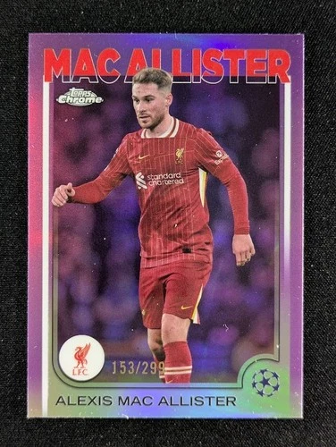 Alexis Mac Allister 2024 Topps Chrome Purple Refractor 153/299