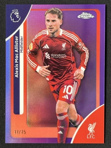 Alexis Mac Allister 2025 Topps Chrome Purple Refractor /75