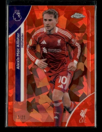 Alexis Mac Allister 2025 Topps Chrome Sapphire Orange /25