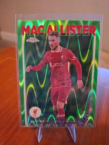 Alexis Mac Allister 2024 Topps Chrome UEFA Green Lava /125
