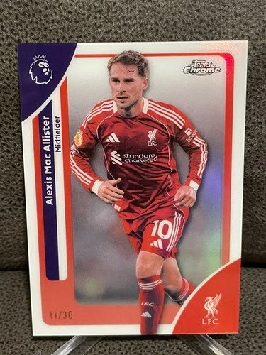 Alexis Mac Allister 2026 Topps Cromo PL Blanco Refractor /30